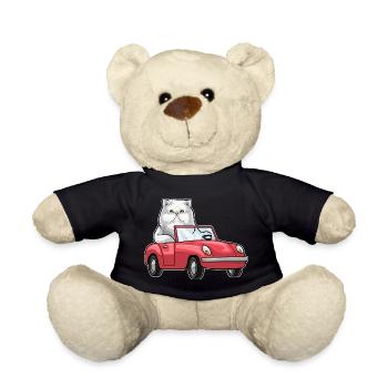 Persian Cat Car - Teddy Bear - black - Front