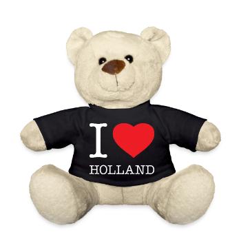 J’ADORE LA HOLLANDE - Nounours - noir - Devant
