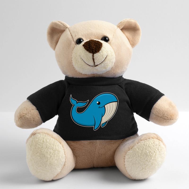 Image joyeuse d’une baleine bleue Nounours