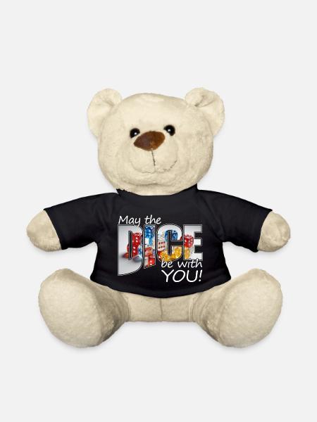 Boardgamer - May the dice be with you! - Teddy - Schwarz