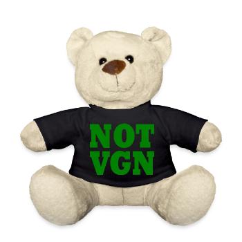 Not vegan - Teddy - Schwarz - Vorne
