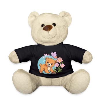 Ours brun mignon et amical - Nounours - noir - Devant