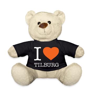 I LOVE TILBURG - Teddy Bear - black - Front