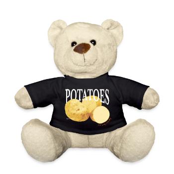 Pommes de terre – Retro Vegetable Statement - Nounours - noir - Devant