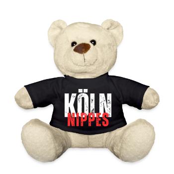 Nippes white red - Teddy Bear - black - Front