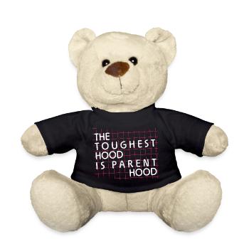 Parenthood – The toughest hood - Teddy Bear - black - Front