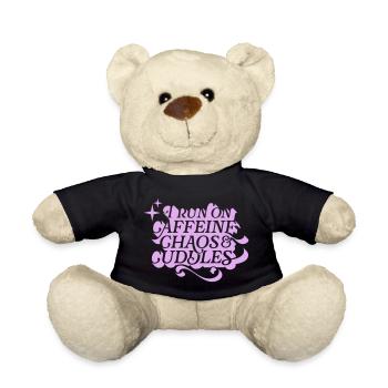 Caffeine Chaos Cuddles – Power Mode On - Teddy - Schwarz - Vorne
