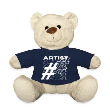 Künstler Hashtag Typografie - Teddy - French Navy - Vorne