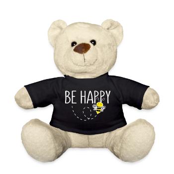 Be Happy Biene Statement Happy - Teddy - Schwarz - Vorne