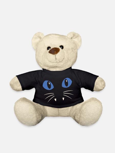 Blue-Eyed Cat - Teddy Bear - black