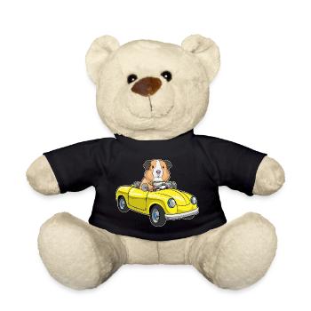 Meerschweinchen Auto - Teddy - Schwarz - Vorne