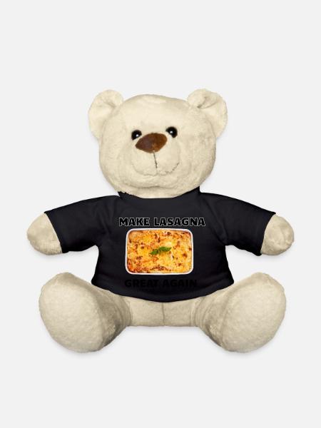 Make Lasagna Great Again - Teddy Bear - black