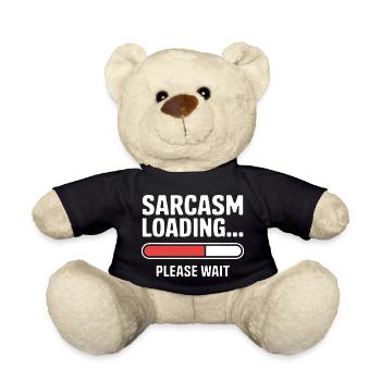 Sarcasme Chargement Drôle Dire Sarcastique Citation Cadeau - Nounours - noir - Devant