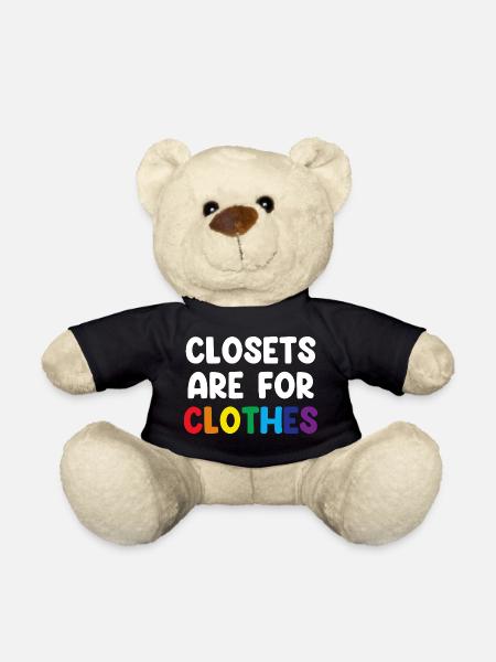Closets Are For Clothes - Teddy - Schwarz