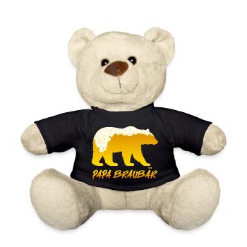 Soon DAD BROWN BEAR Father BROWN BEAR Fatherhood Funny - Teddy Bear - black - Front