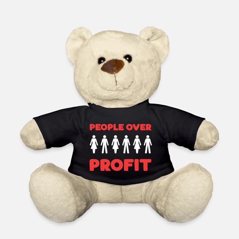 Menschen vor Profit - Teddy - Schwarz