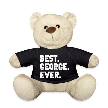 Best George Ever Geschenk Spruch - Teddy - Schwarz - Vorne