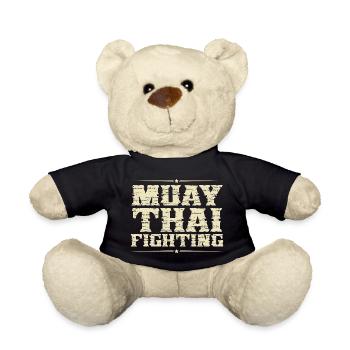 Muay thai - Teddy Bear - black - Front