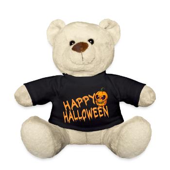 Halloween Kürbis Happy halloween - Teddy - Schwarz - Vorne