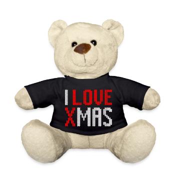 Je l’aime bien les Noëls moches de Noël - Nounours - noir - Devant