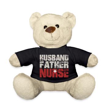 Husband Father Nurse Father's Day  - Teddy - Schwarz - Vorne