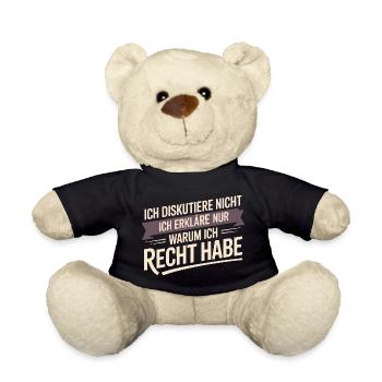Je ne discute pas, j’explique simplement pourquoi je - Nounours - noir - Devant