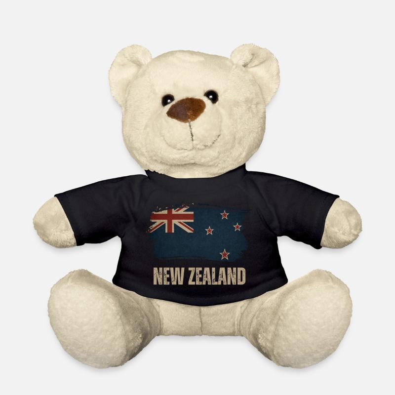 Grunge Neuseeland Flagge - Teddy - Schwarz
