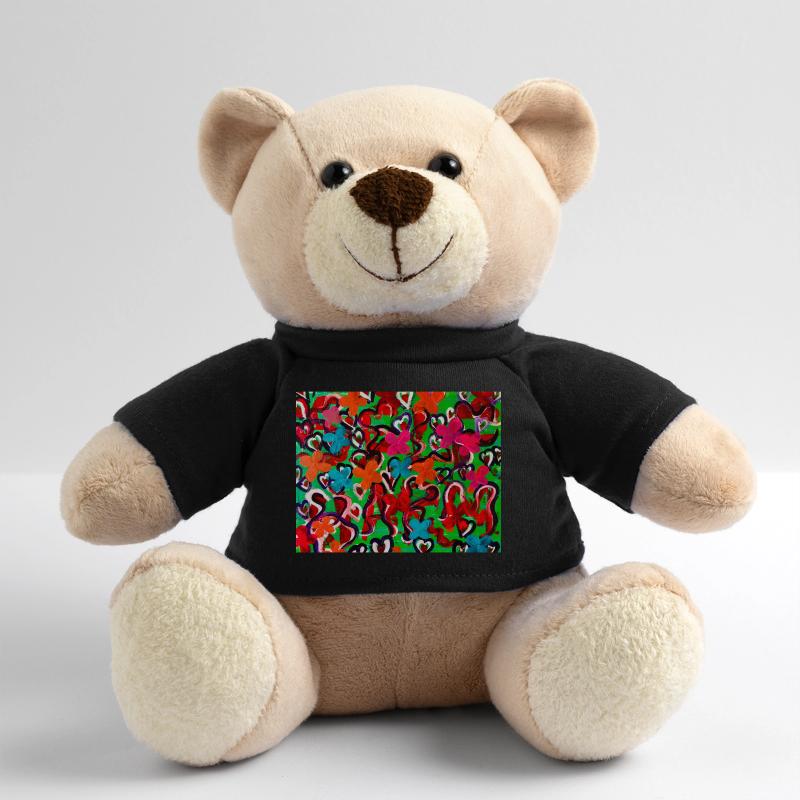 Explosion de couleurs de cœurs et de fleurs Nounours
