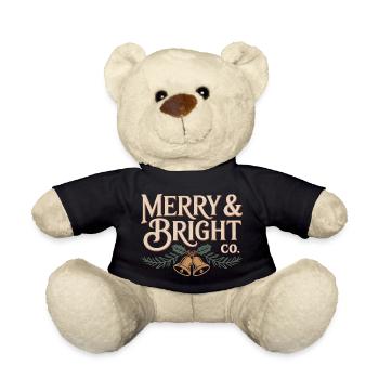Merry & Bright Co. – Design de Noël classique - Nounours - noir - Devant