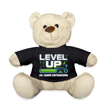 Level Up 20 Jahre Erfahrung - Teddy - Schwarz - Vorne
