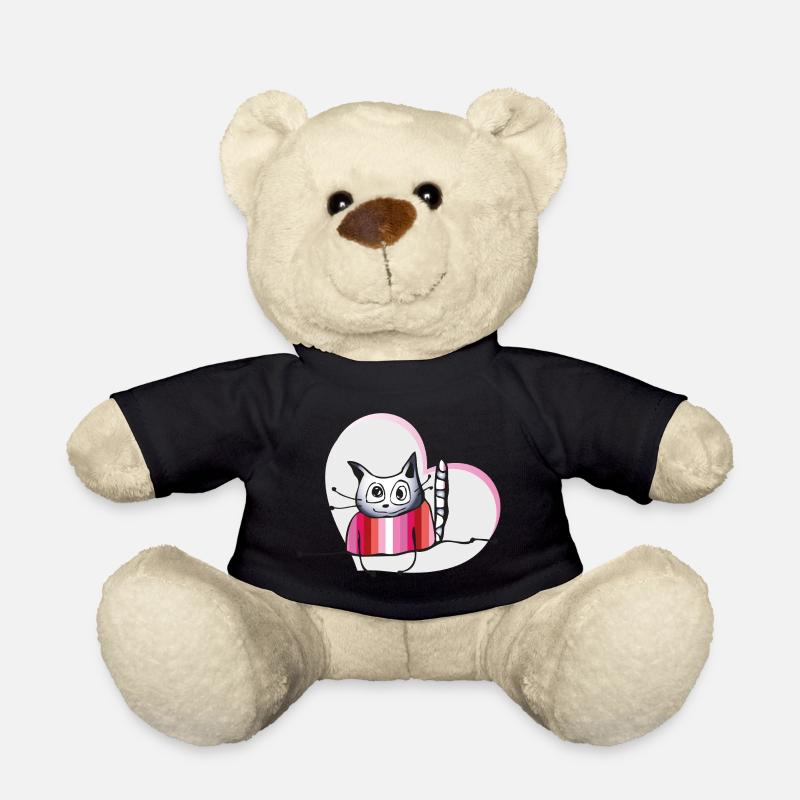 Lesbian Cat - Teddy Bear - black