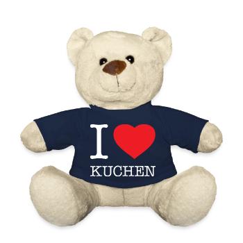 I love cake - Teddy Bear - french navy - Front