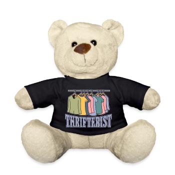 Thrift Shopper Thrifterist Thrift Store - Teddy Bear - black - Front