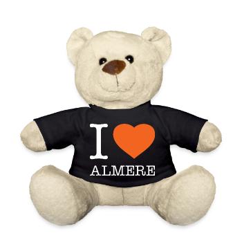 I love Almere - Teddy - Schwarz - Vorne
