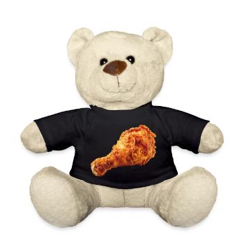Fried Chicken Wing Fast Food - Teddy - Schwarz - Vorne