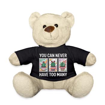 Funny Plant Succulent Cactus Collector - Teddy Bear - black - Front