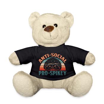 Igel Tag Hedgehog Day - Teddy - Schwarz - Vorne