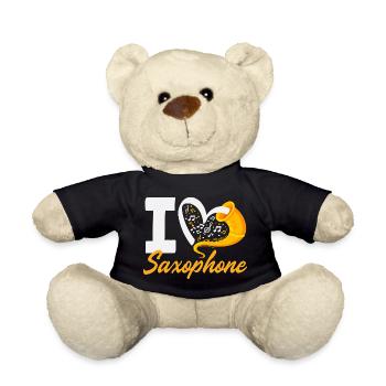 Membre du groupe I Love Saxophone Orchestra - Nounours - noir - Devant