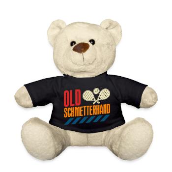 Padel Sport OLD SCHMETTERHAND Lustiges - Teddy - Schwarz - Vorne