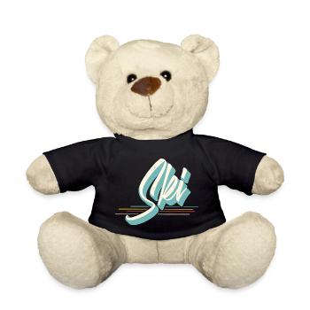 Ski - Teddy Bear - black - Front