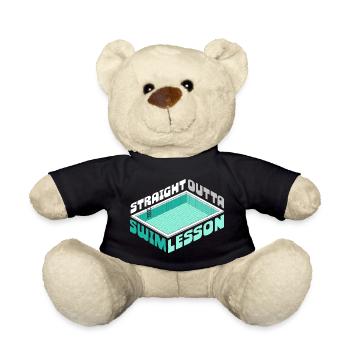 Schwimmlehrer Straight Outta Swim Lesson - Teddy - Schwarz - Vorne