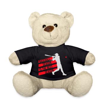 Baseball Season Is The Best Season Fan Spiel Sport - Teddy - Schwarz - Vorne