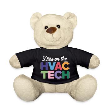 Funny HVAC Technician Saying Repair Expert - Teddy Bear - black - Front