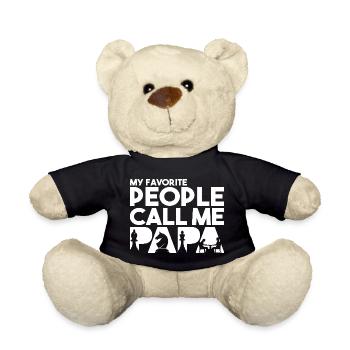 My Favorite People Call Me Papa Chess Player - Teddy Bear - black - Front