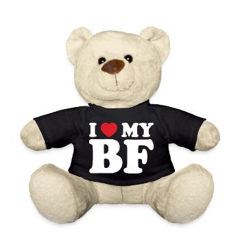 I Heart My BE Tee - Teddy - Schwarz - Vorne