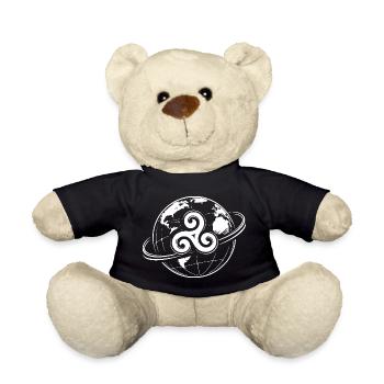 Bretonischer Triskel Globe Keltische Bretagne - Teddy - Schwarz - Vorne
