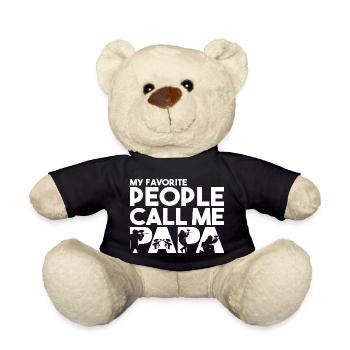 Lieblingsleute nennen mich Papa Paintball Dad - Teddy - Schwarz - Vorne