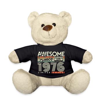 Cadeau d’anniversaire pour le 50e anniversaire 1976 Vintage Retro - Nounours - noir - Devant