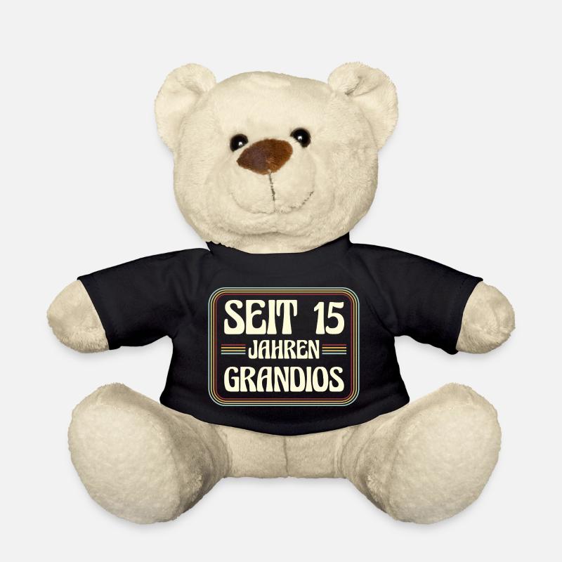 15 Jahre alt Geburtstag 15. Geburtstag - Teddy - Schwarz