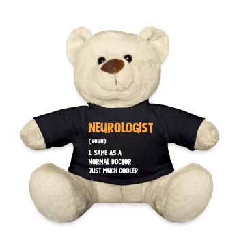 Neurologist saying: Outstanding doctor - Teddy Bear - black - Front